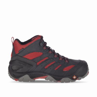 Merrell Strongfield Mid Waterproof Comp Toe Arbetsskor Herr Svarta (SE102453)